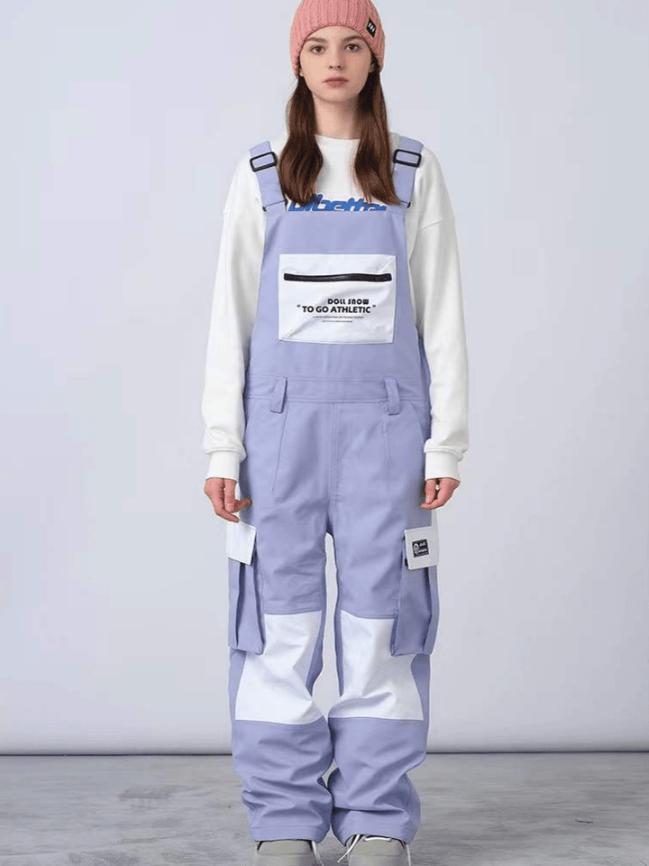 NANDN X DOLL Motion Colorblock Bibs - Snowears-snowboarding skiing jacket pants accessories