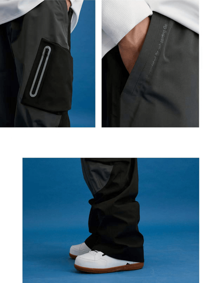 NIS Black Airsky Pants - Snowears-snowboarding skiing jacket pants accessories