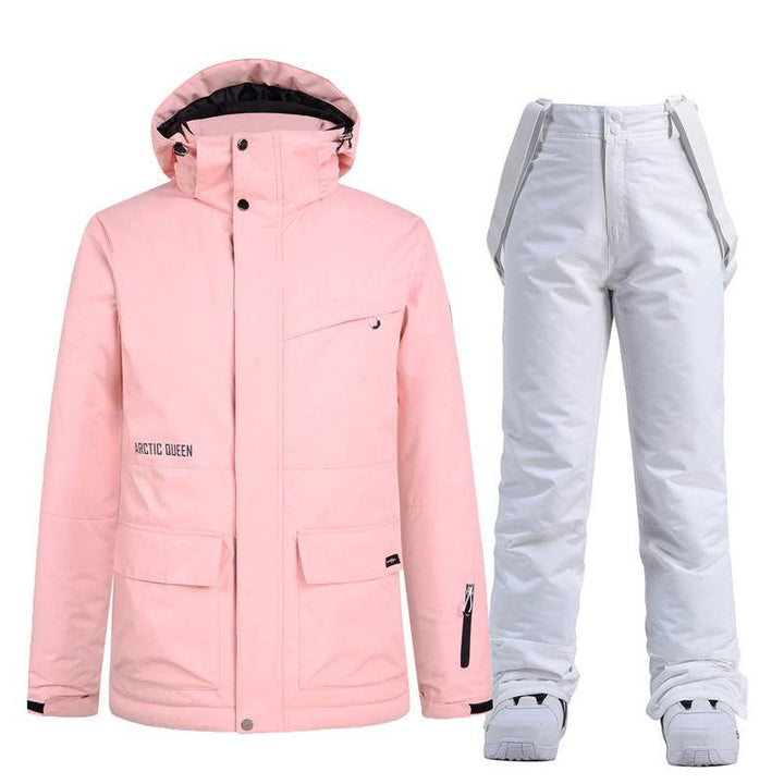 ARCTIC QUEEN Unisex Blizzard Snow Suit - Pure Pink Series - Snowears-snowboarding skiing jacket pants accessories