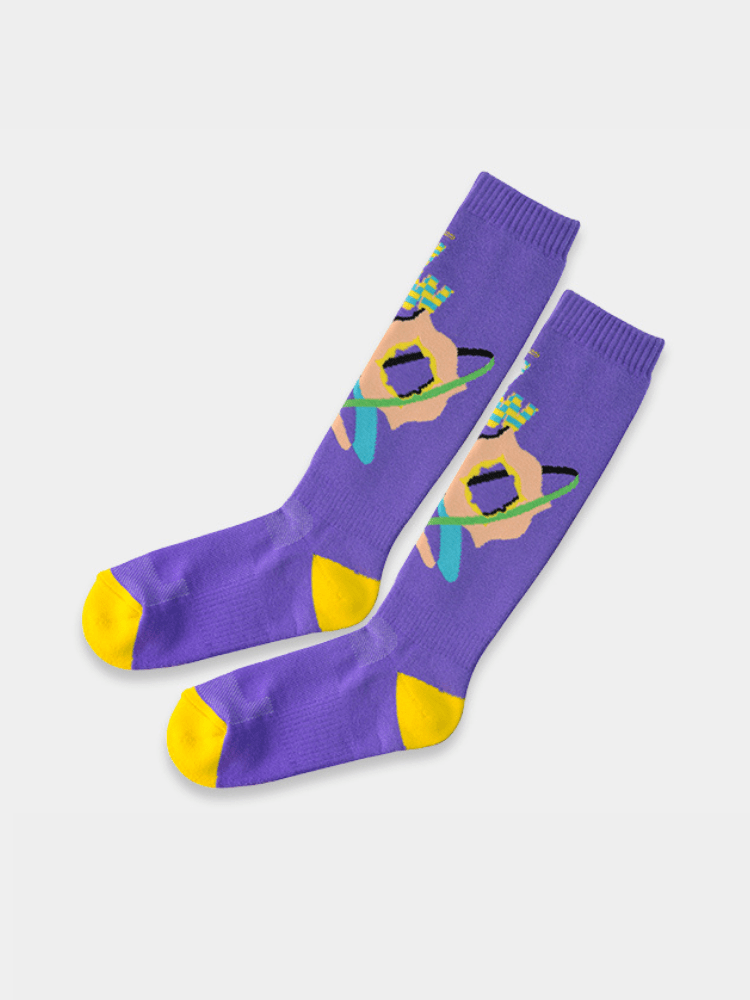 RandomPow Snow Socks Purple One Size RandomPow | Snowears.com