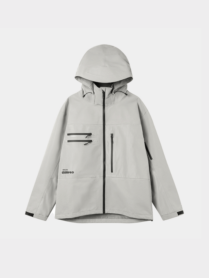 SNIHPRO 3L Grey Jacket - Snowears-snowboarding skiing jacket pants accessories
