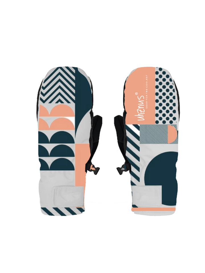 Uhznus Geometry Mittens - Snowears-snowboarding skiing jacket pants accessories