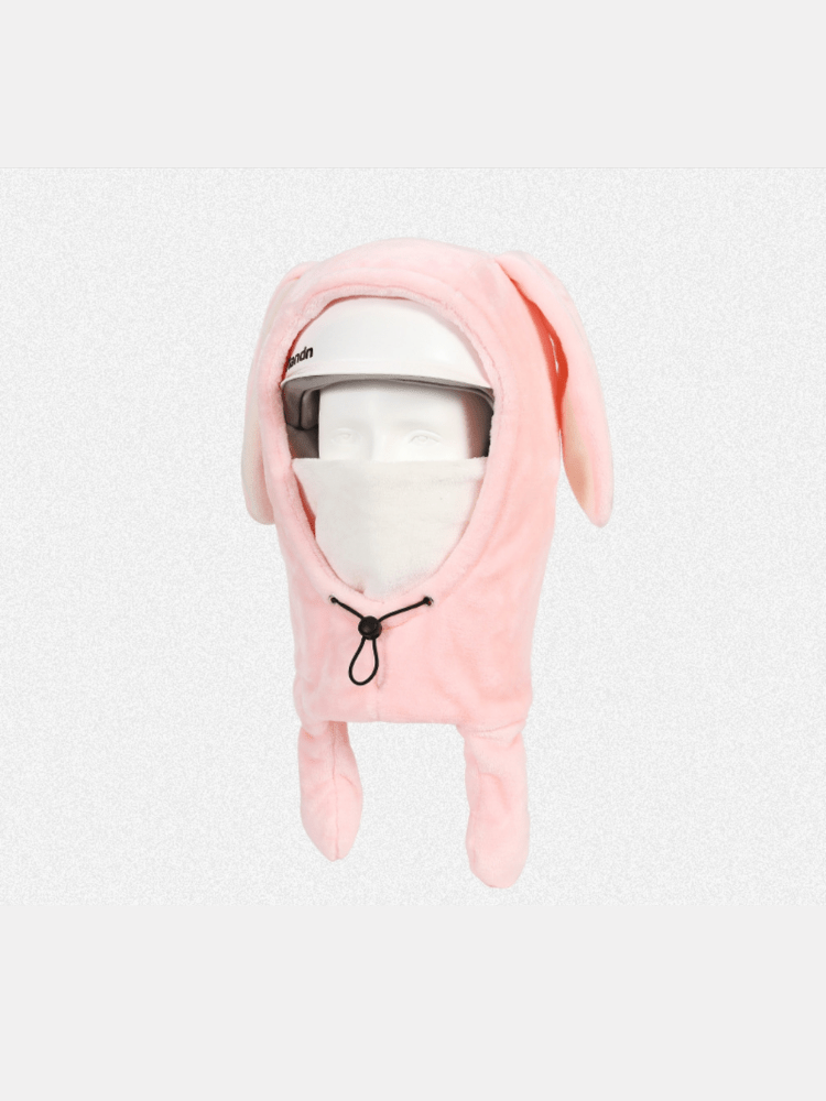 NANDN Jumping Ear Snow Helmet Hood Pink NANDN | Snowears.com