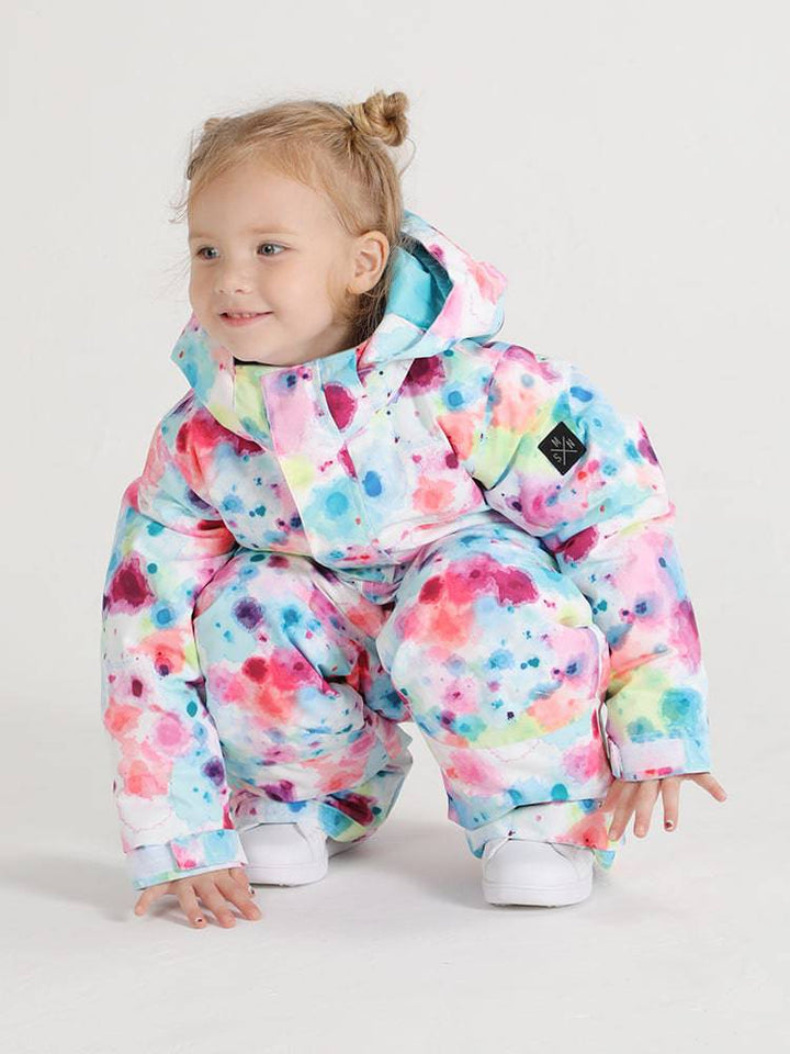 Gsou Snow Colorful Camouflage Kids One Piece - Snowears-snowboarding skiing jacket pants accessories