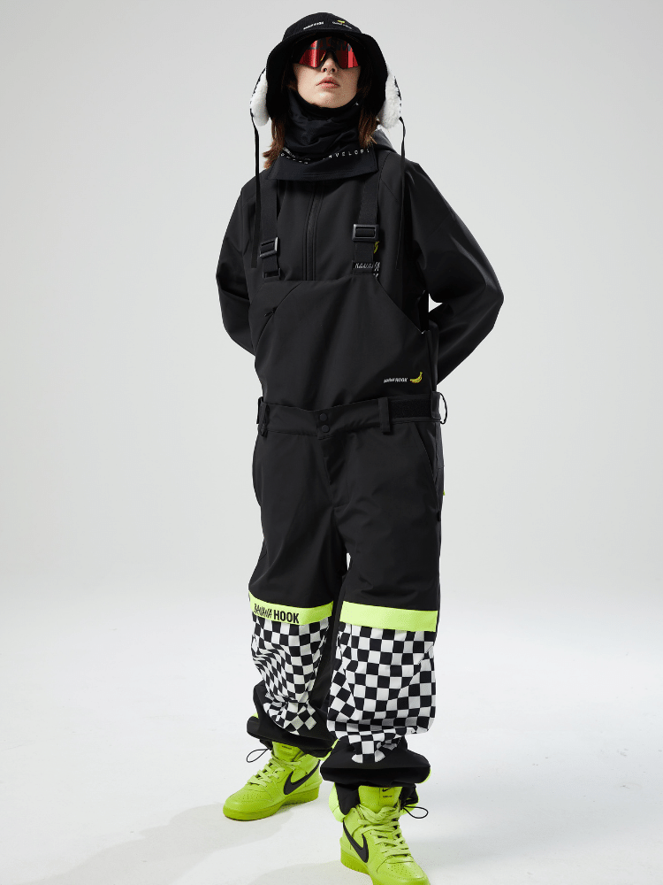 Tolasmik X Banana Hook Premium Chess Baggy Bib Pants