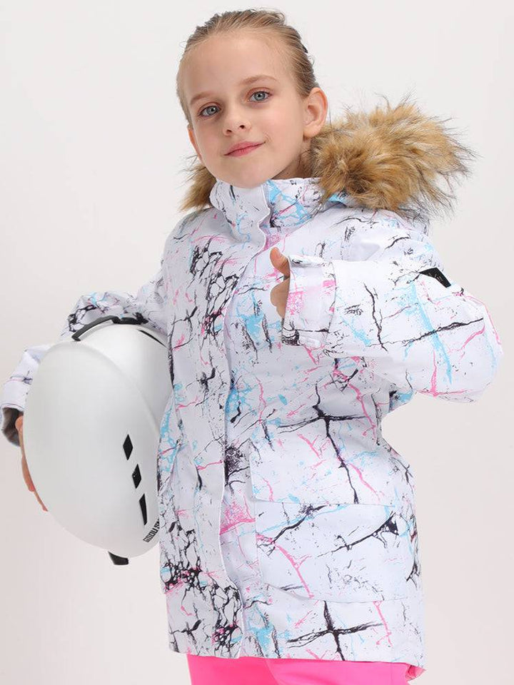 Gsou Snow Colorful Vibrant Lines Kids Jacket - Snowears-snowboarding skiing jacket pants accessories