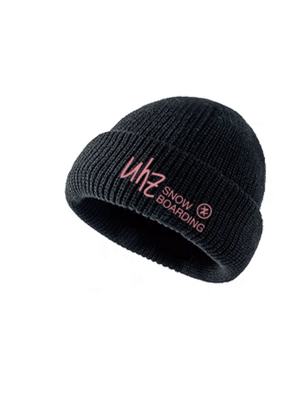 Uhznus Black Knit Beanie - Snowears- hat