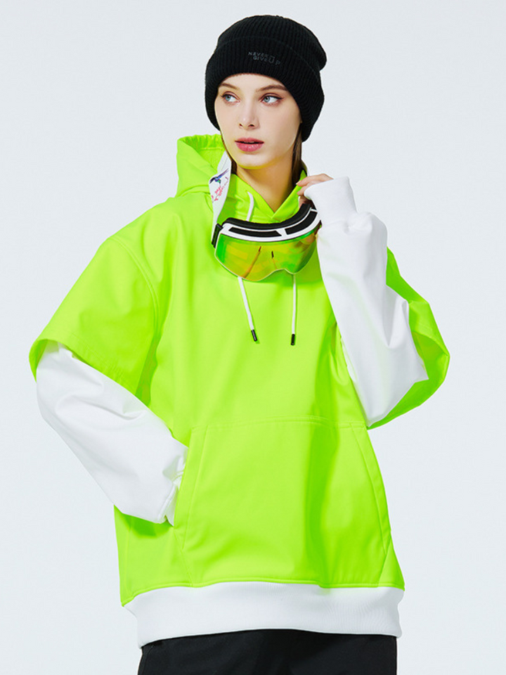 ARCTIC QUEEN Smiley Face Fleece Hoodie - Snowears-snowboarding skiing jacket pants accessories