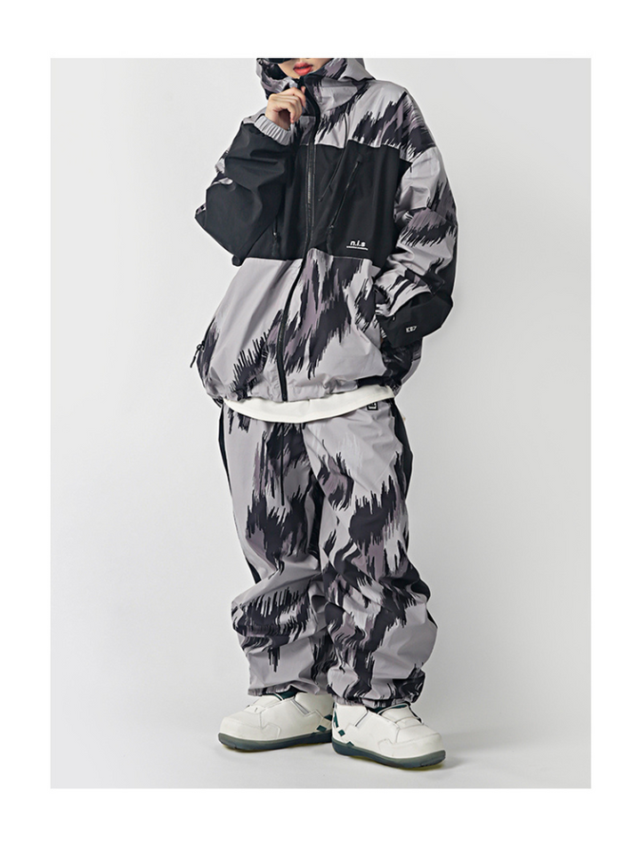 NIS Leopard Print Shell Snow Jacket - Snowears-snowboarding skiing jacket pants accessories