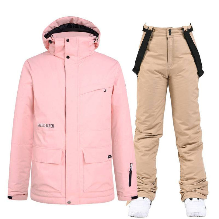 ARCTIC QUEEN Unisex Blizzard Snow Suit - Pure Pink Series - Snowears-snowboarding skiing jacket pants accessories