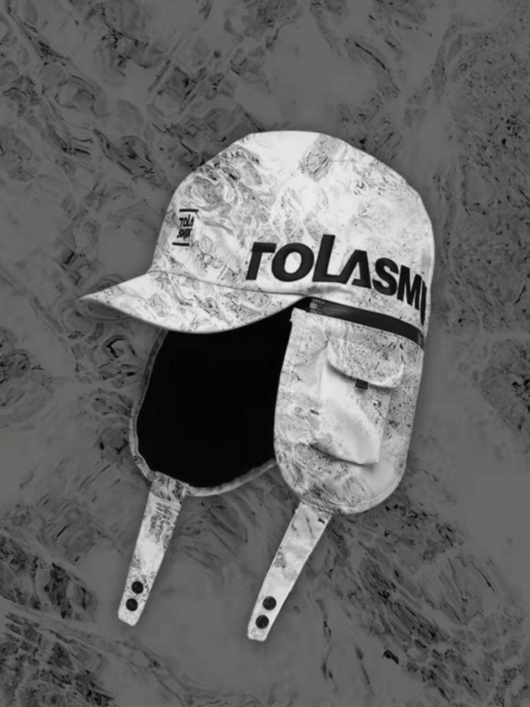 Tolasmik Granite Earflap Helmet Hat White Tolasmik | Snowears.com