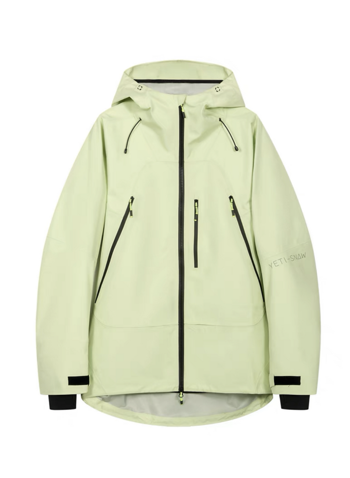 Yetisnow Unisex Green Snow Jacket - Snowears-snowboarding skiing jacket pants accessories