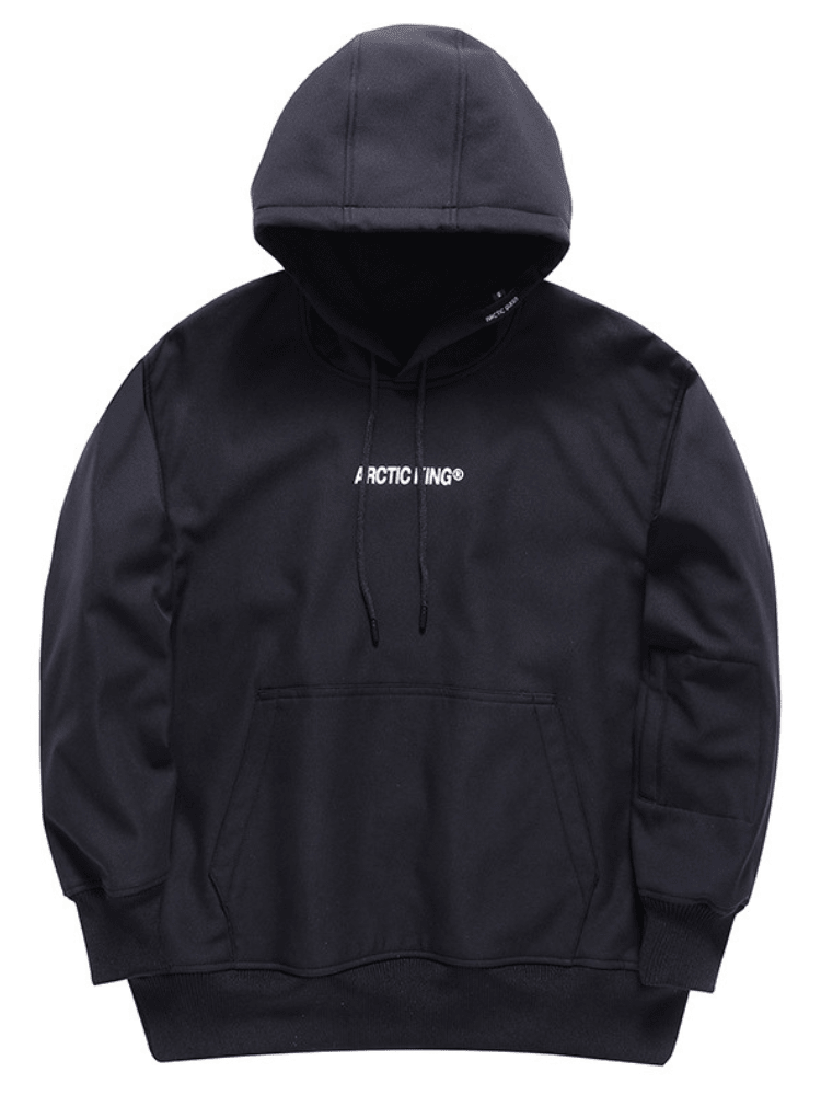 ARCTIC QUEEN Performance Fleece Hoodie - Unisex Black ARCTIC QUEEN | Snowears.com