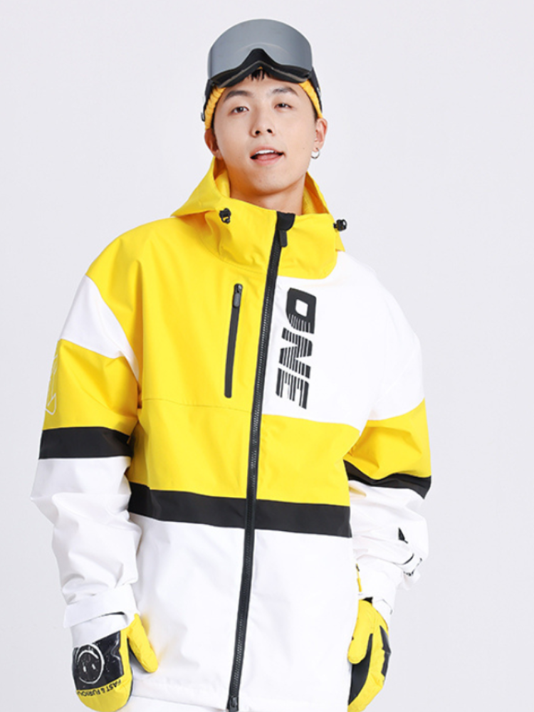 Cosone Glimmer Baggy Style Outdoor Jacket - Unisex Yellow Cosone | Snowears.com