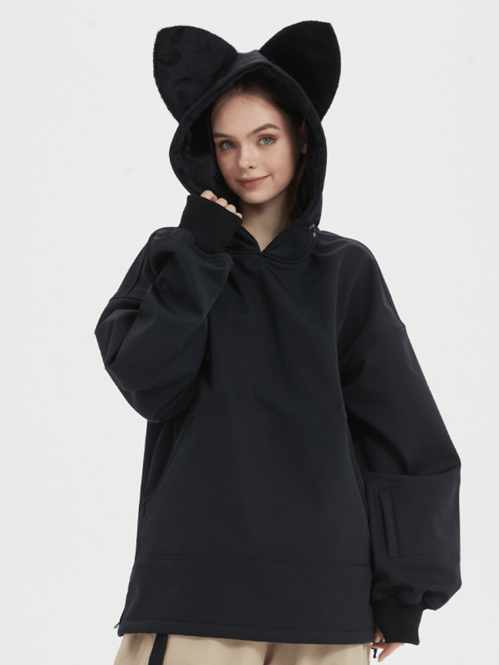Doorek Iconic Cat Fleece Hoodie - Women's - Snowears- Hoodies & Sweaters