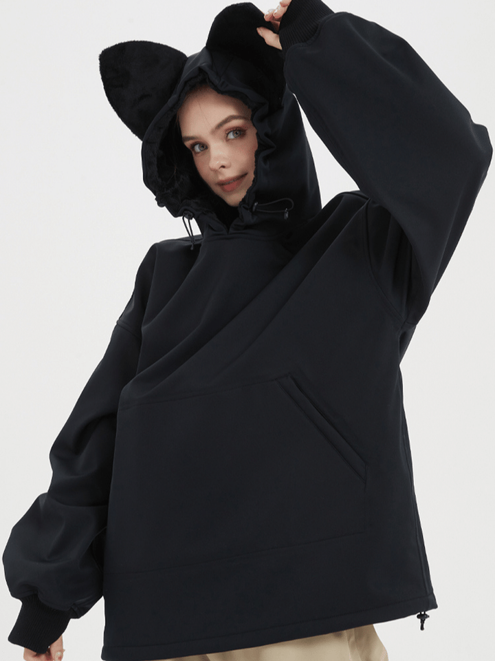 Doorek Iconic Cat Fleece Hoodie - Women's - Snowears- Hoodies & Sweaters