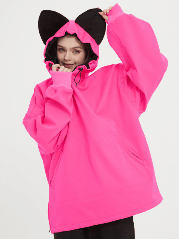 Doorek Iconic Cat Fleece Hoodie - Women's - Snowears- Hoodies & Sweaters