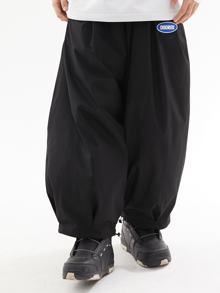 Doorek Super Baggy Snow Pants - Unisex Black Doorek | Snowears.com