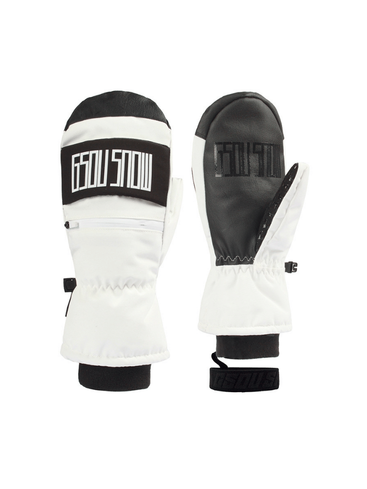 Gsou Snow Winter Sport Mittens White Gsou Snow | Snowears.com