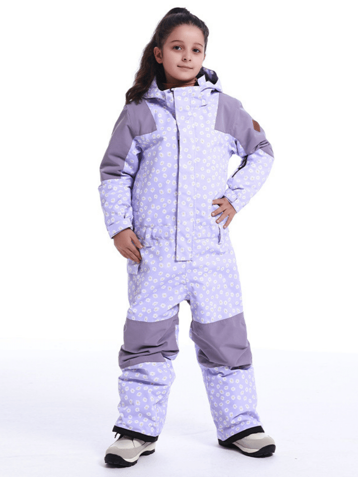 Gsou Snow Kids Colorblock Ski One Piece - Snowears- kids one piece