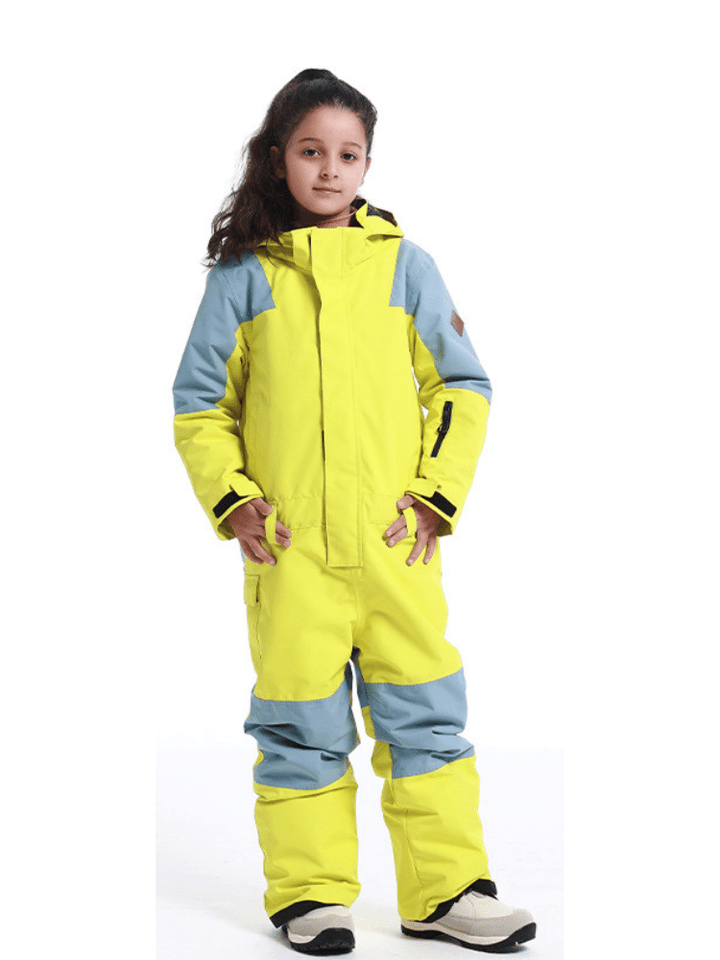 Gsou Snow Kids Colorblock Ski One Piece - Snowears- kids one piece