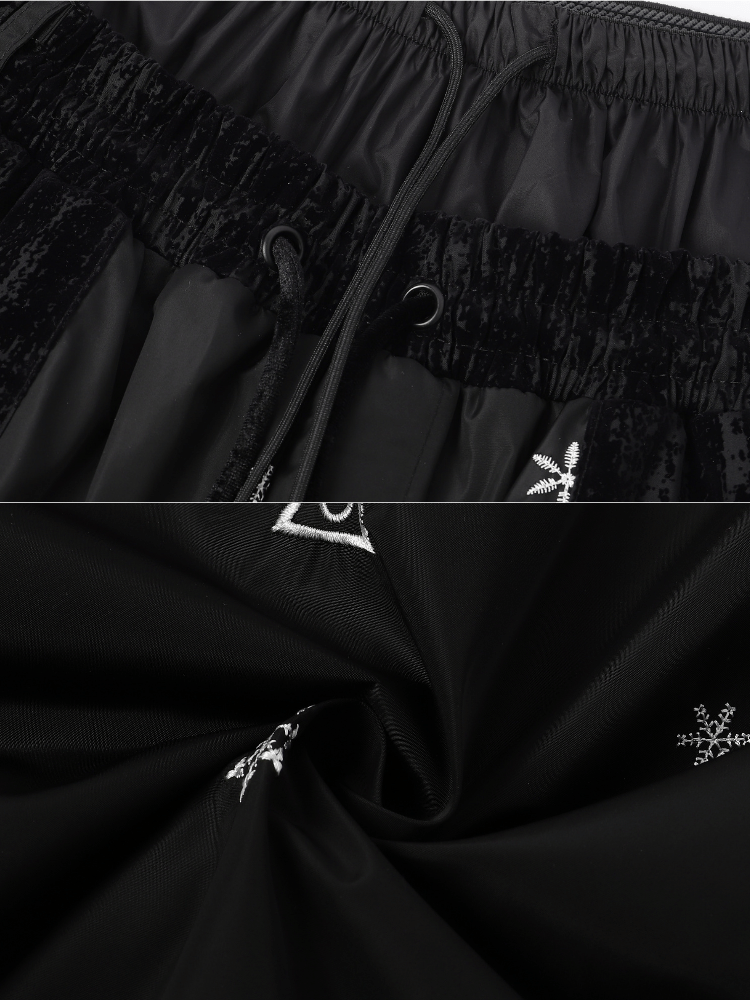 Hellystudio Black Snow Fleece Pants - Unisex - Snowears- mens snowboard/ski pants
