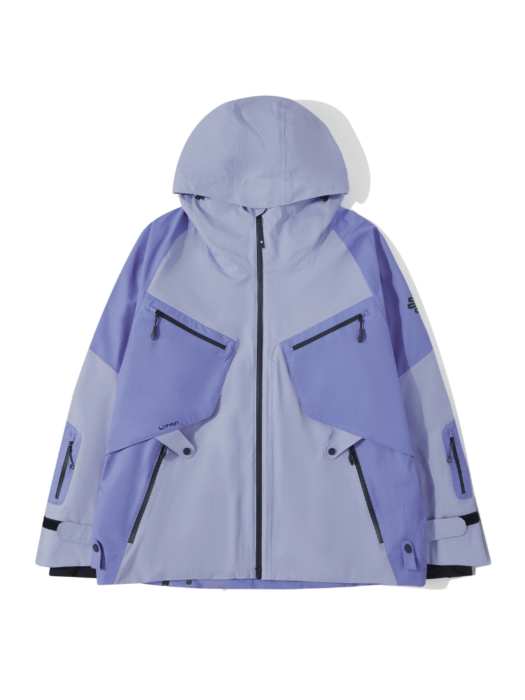 LITAN Freeride Ski Jacket - Unisex Purple LITAN | Snowears.com