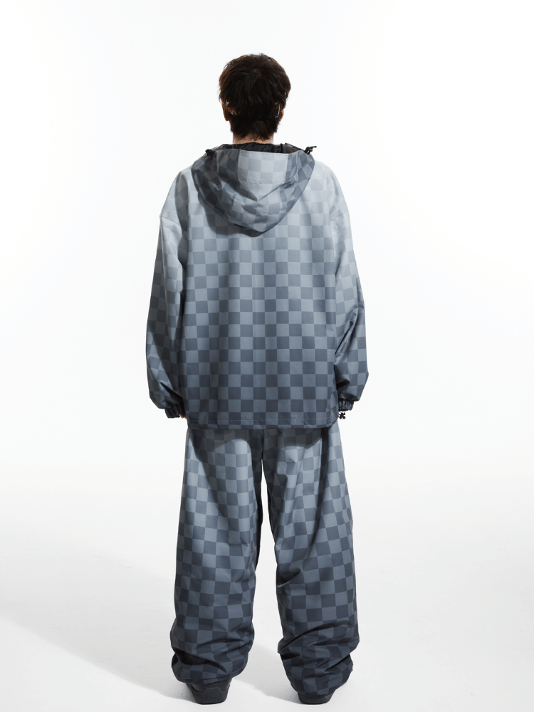 Molocoster 3L Gradient Chess Zipper Fleece Suit - Unisex Molocoster | Snowears.com
