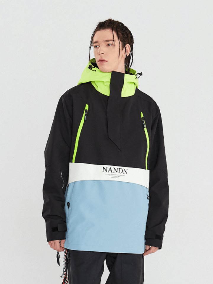 NANDN Insulated Colorblock Hood Jacket - Men's - Snowears- Jackets