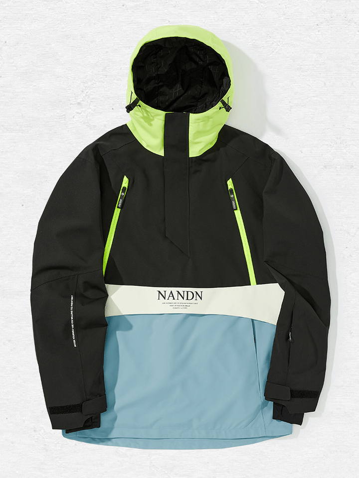 NANDN Insulated Colorblock Hood Jacket - Men's - Snowears- Jackets