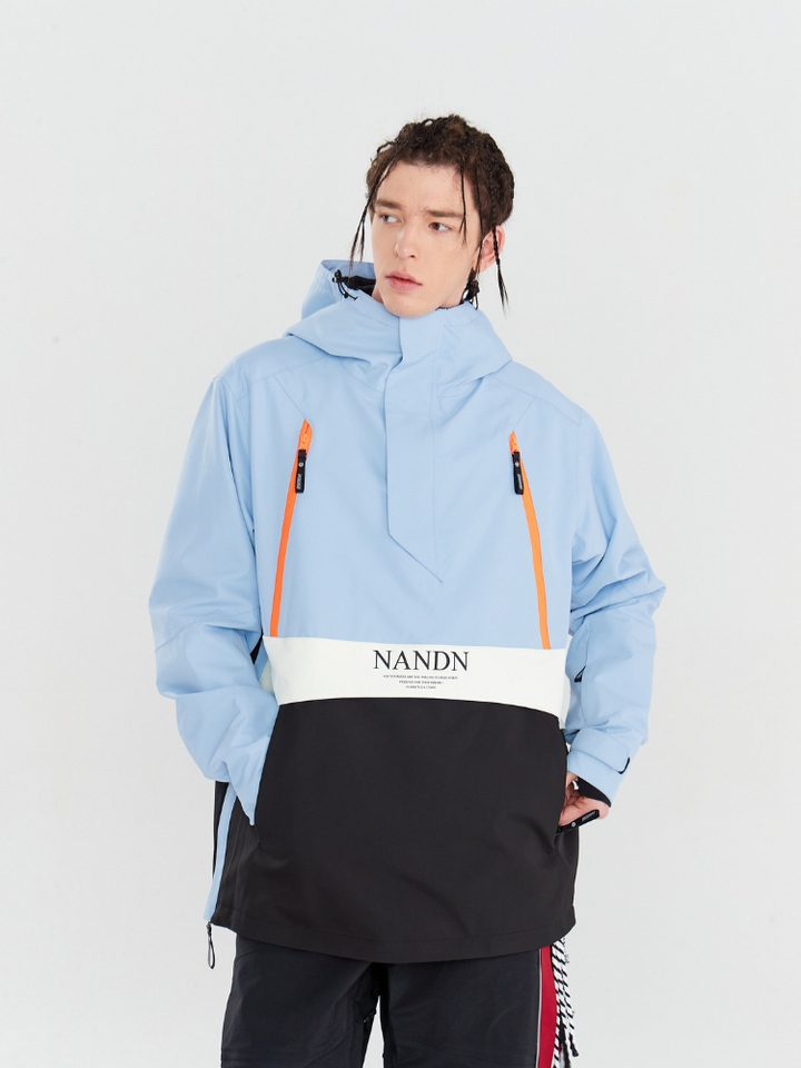 NANDN Insulated Colorblock Hood Jacket - Men's - Snowears- Jackets