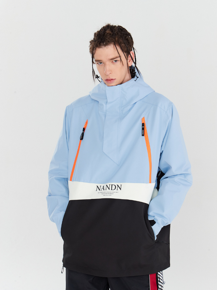NANDN Insulated Colorblock Hood Jacket - Men's - Snowears- Jackets