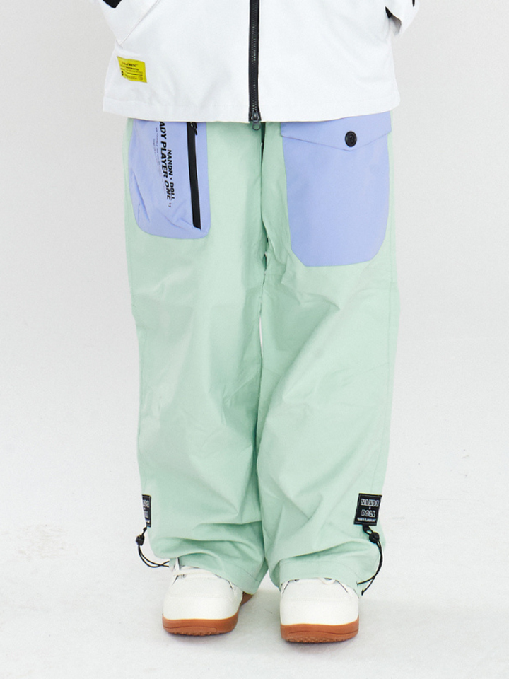 NANDN x DOLL Colorblock Country Snow Pants - Unisex - Snowears- pants