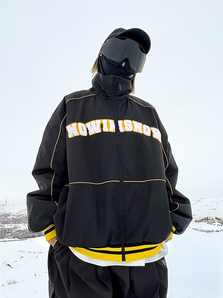 NIS Insulated Coach Jacket - Unisex Black Nowinsnow | Snowears.com
