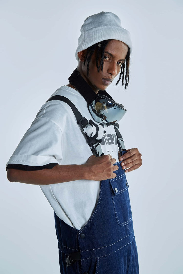RenChill Panda Jeans Baggy Style Bibs - Unisex - Snowears- bibs