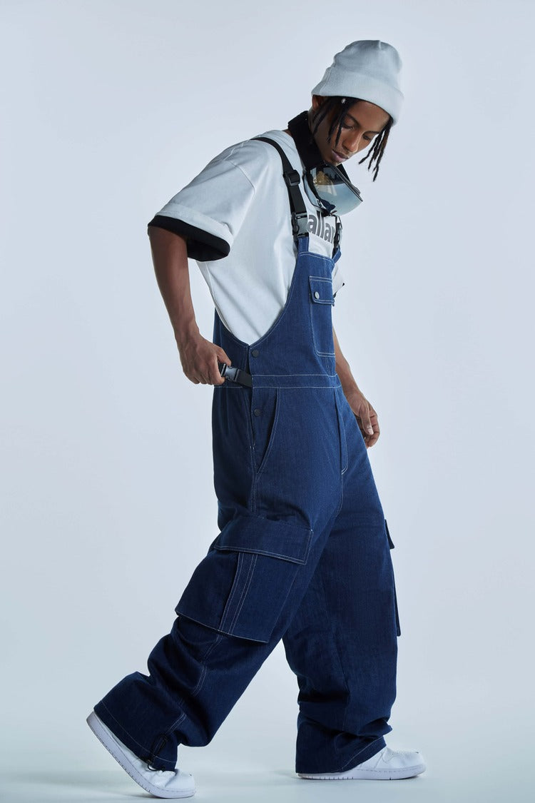 RenChill Panda Jeans Baggy Style Bibs - Unisex - Snowears- bibs