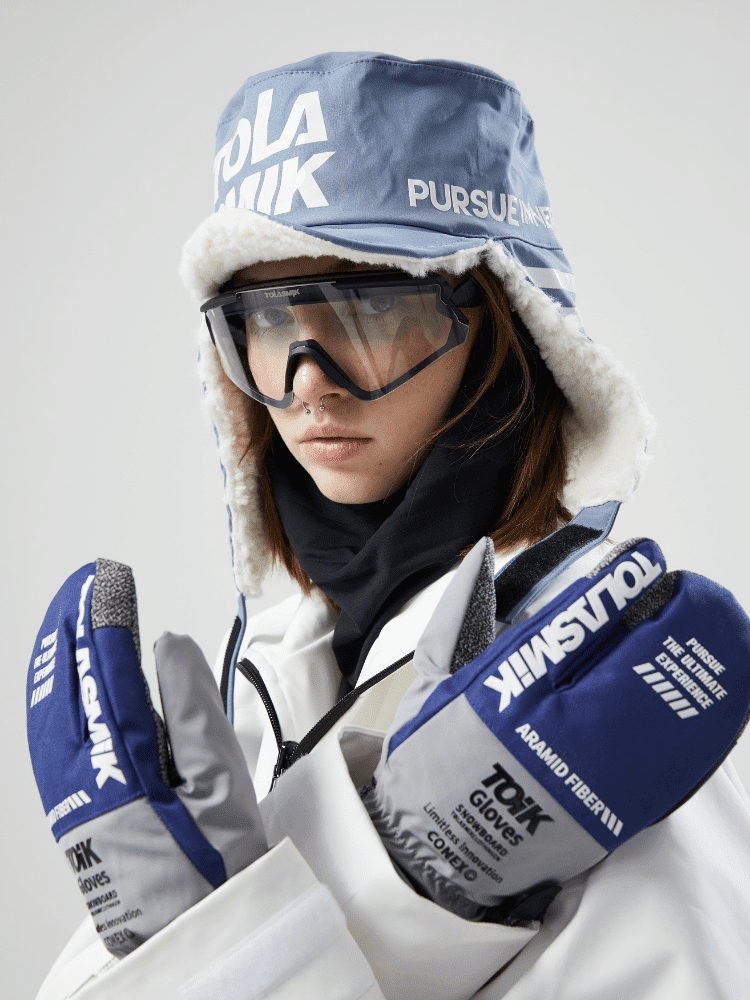 Tolasmik KEVLAR CZone 3-Finger Mittens Blue Tolasmik | Snowears.com